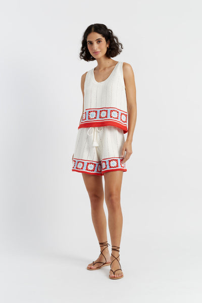Terracotta Cotton Hand Crochet Vest