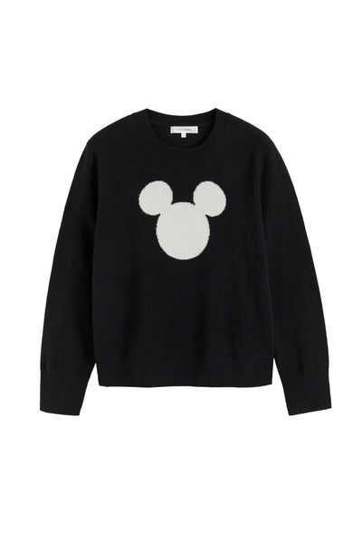 Black Wool-Cashmere Mickey Sweater