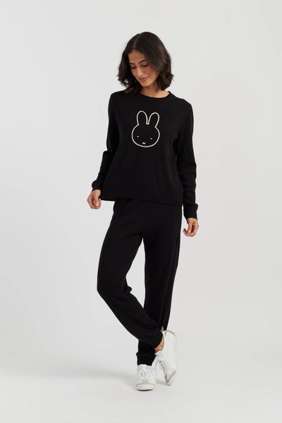 Black Wool-Cashmere Miffy Black Friday Sweater
