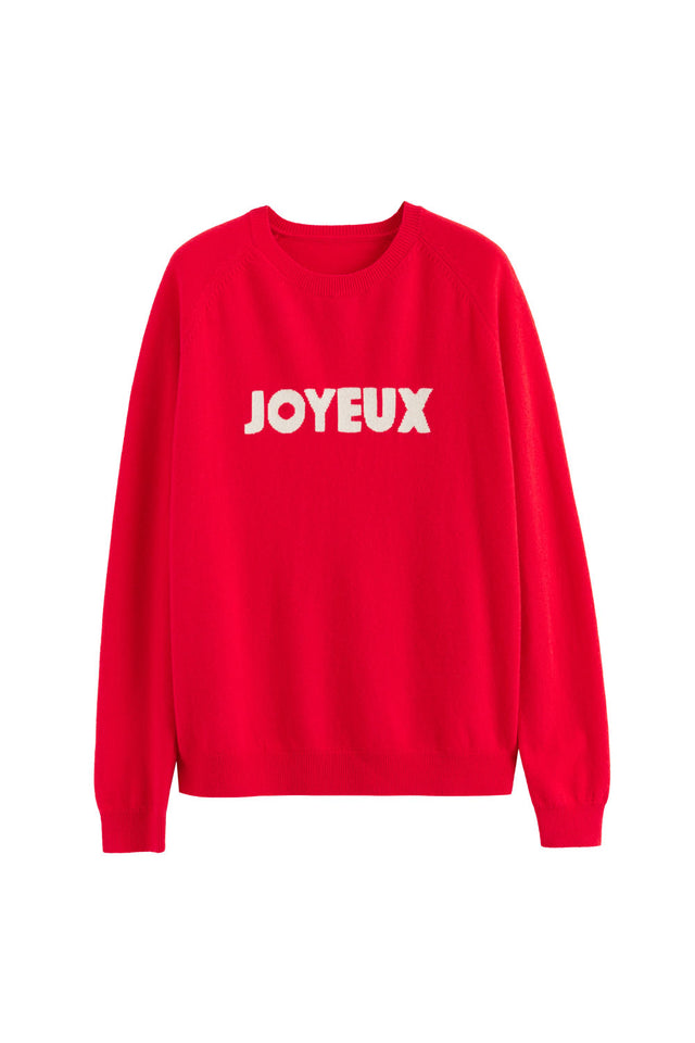 Red Wool-Cashmere Joyeux Sweater image 2