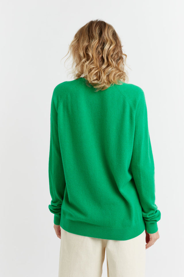 Green Wool-Cashmere Joyeux Sweater image 3