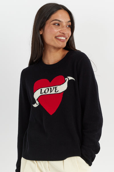 Black Wool-Cashmere Sophie Ellis-Bextor Sweater