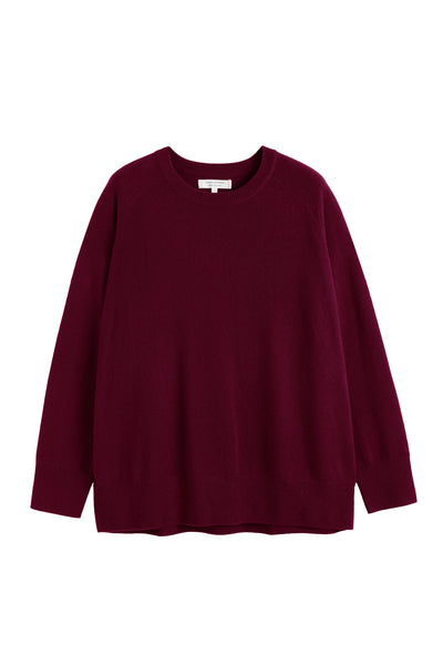 Claret Cashmere Slouchy Sweater