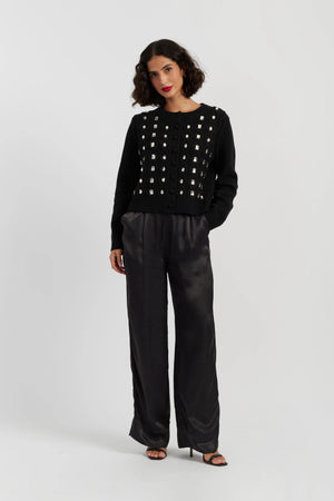 black-pure-merino-jewelled-cable-cardigan