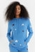 Sky-Blue Wool-Cashmere Star Hoodie