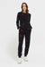 Navy Wool-Cashmere Star Track Pants