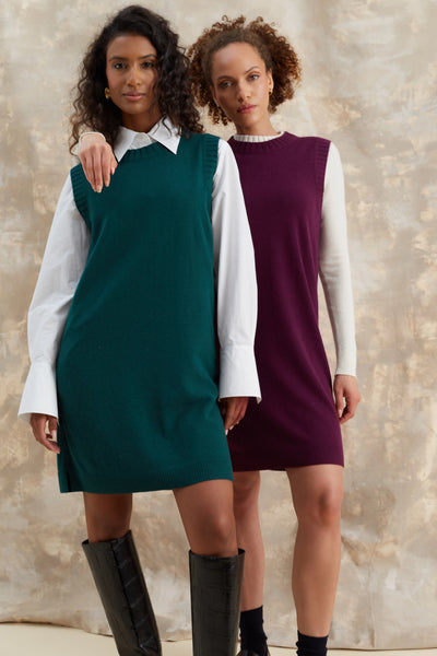 Mulberry Wool-Cashmere Mini Dress