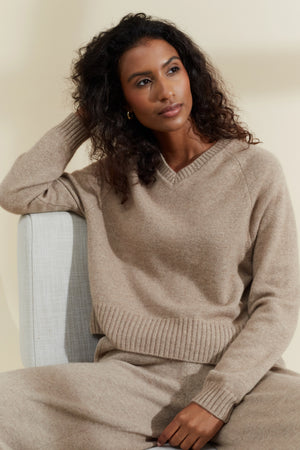 warm-oatmeal-cashmere-v-neck-sweater