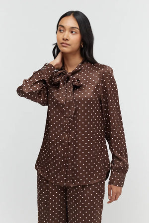 chocolate-viscose-polka-dot-tie-shirt