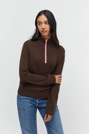 chocolate-wool-cashmere-quarter-zip-jumper