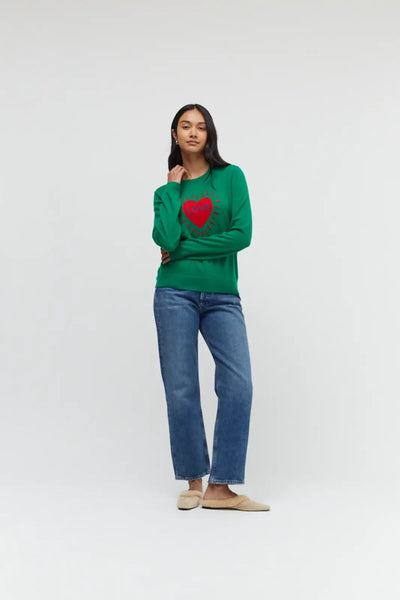 Green Wool-Cashmere Save The Children Love Sweater