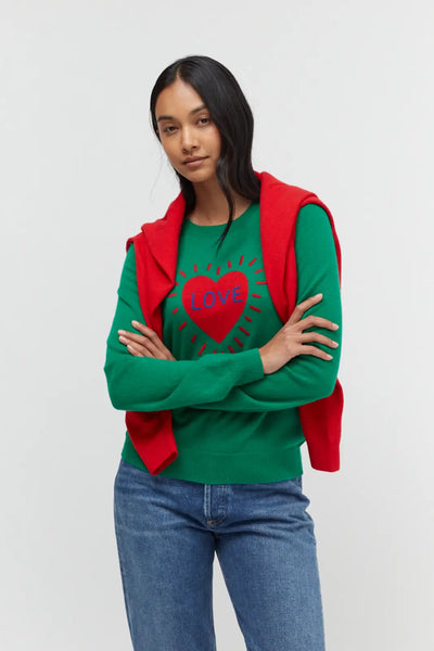 Green Wool-Cashmere Save The Children Love Sweater