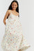 Cream Linen-Cotton Etoile Sundress