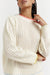 Cream Wool-Cashmere Summer Stitch Sweater