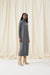 Grey Wool-Cashmere Rollneck Dress