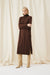 Cocoa Wool-Cashmere Rollneck Dress