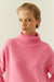 Pink Pure Cashmere Rollneck Sweater
