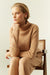 Warm-Beige Pure Cashmere Rollneck Sweater