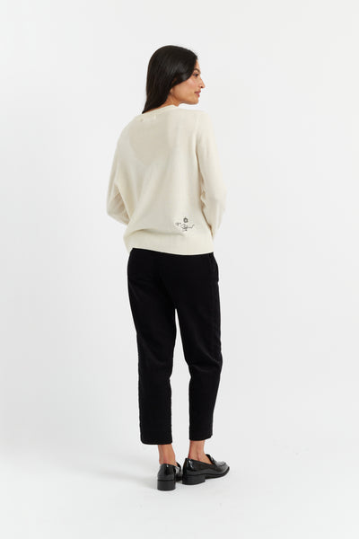 Cream Wool-Cashmere Sophie Ellis-Bextor Sweater