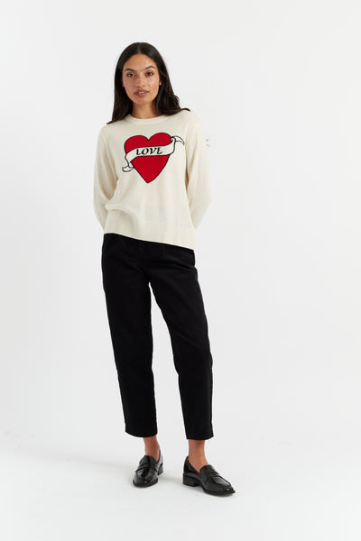 Cream Wool-Cashmere Sophie Ellis-Bextor Sweater