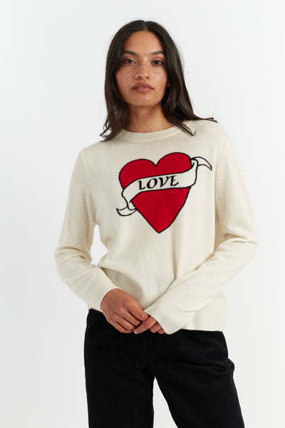 Cream Wool-Cashmere Sophie Ellis-Bextor Sweater