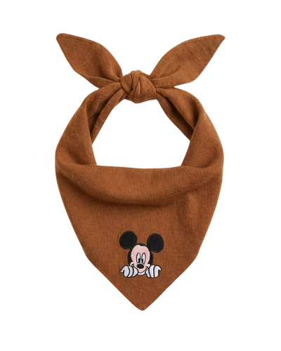Toffee Wool-Cashmere Mickey Bandana