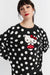 Black Wool-Cashmere Hello Kitty Polka Dot Sweater