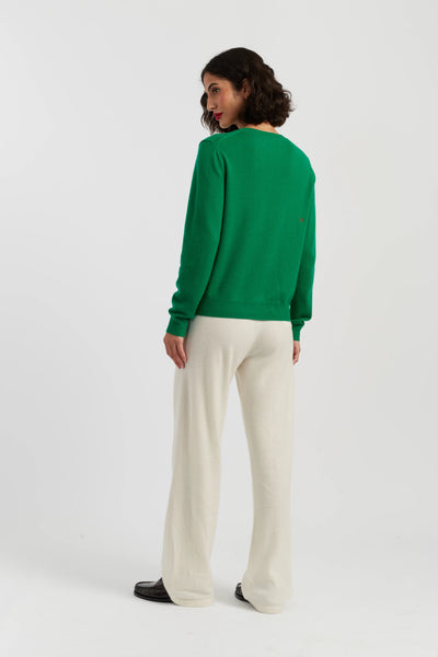 Green Wool-Cashmere Santa's Sweater