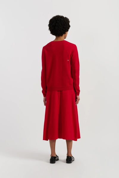 Red Wool-Cashmere Santa Baby Sweater