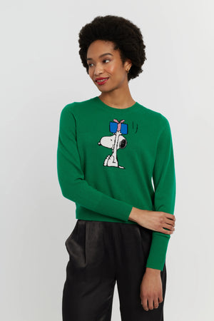 green-wool-cashmere-snoopys-gift-sweater