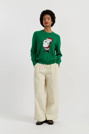 green-wool-cashmere-snoopy-santa-sweater