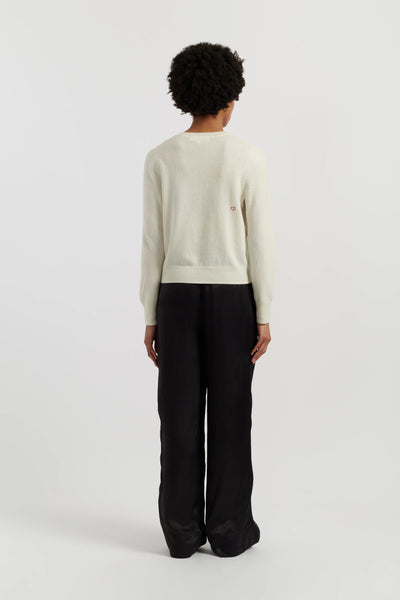 Cream Wool-Cashmere The Gift Of Mickey Sweater