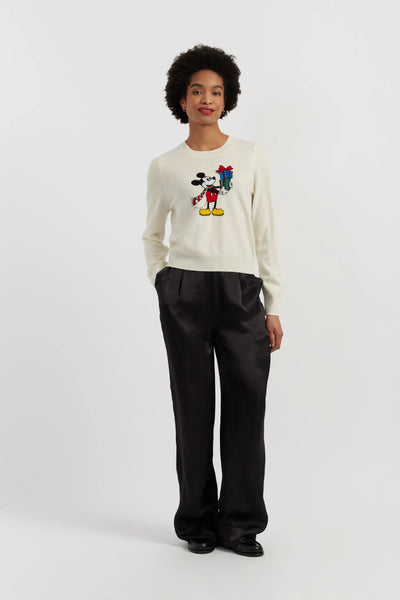 Cream Wool-Cashmere The Gift Of Mickey Sweater