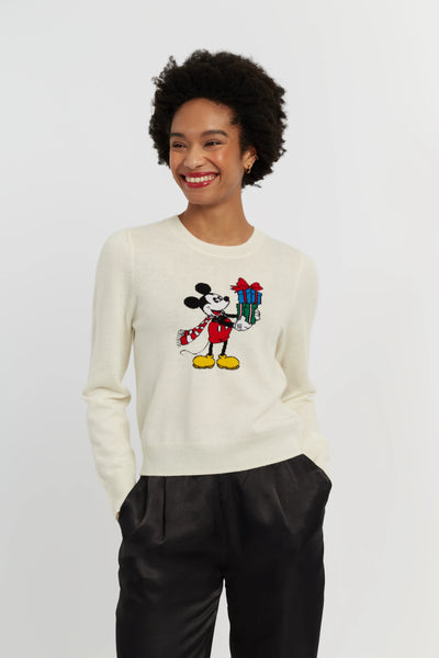Cream Wool-Cashmere The Gift Of Mickey Sweater
