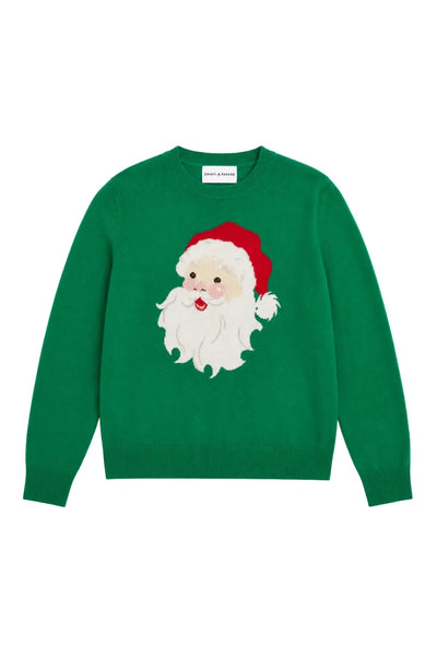 Green Wool-Cashmere Santa's Sweater