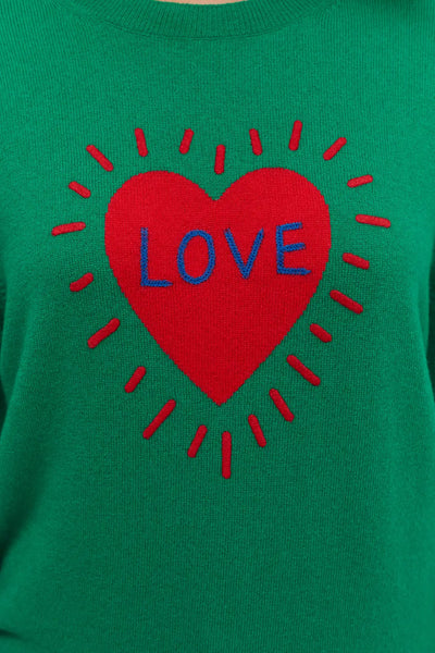 Green Wool-Cashmere Save The Children Love Sweater