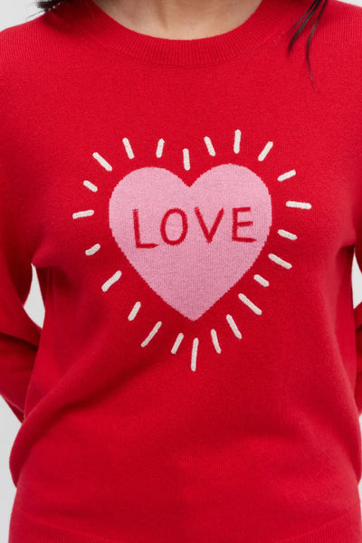 Red Wool-Cashmere Save The Children Love Sweater