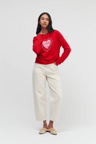 Red Wool-Cashmere Save The Children Love Sweater