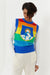 Multicoloured Wool-Cashmere Ski Slogan Vest