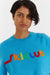 Blue Wool-Cashmere Ski Club Sweater