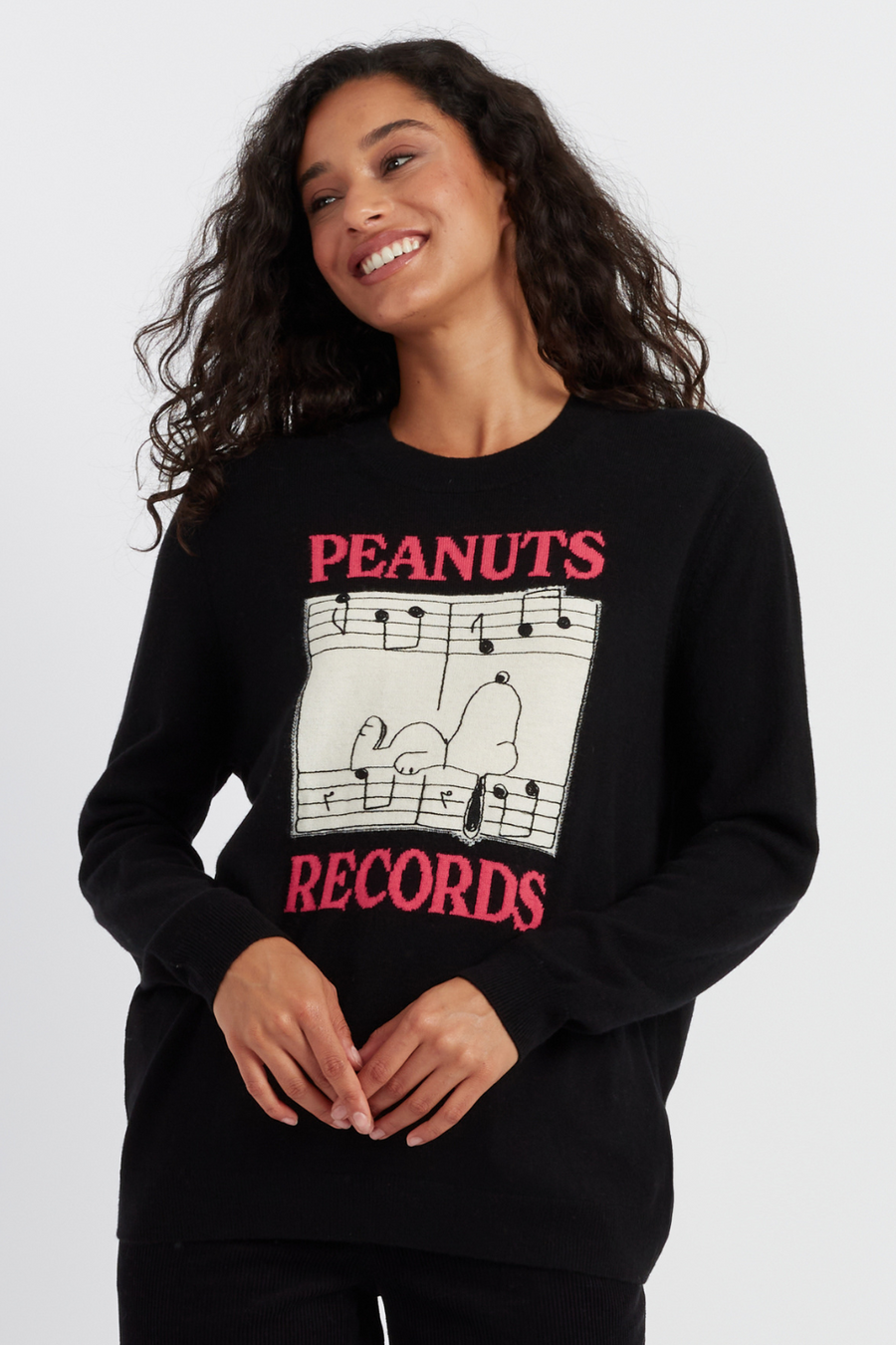 Sweatshirt Peanuts Charlie Brown Snoopy – Design Feuilles D’automne, Coupe Classique, Col Tissé