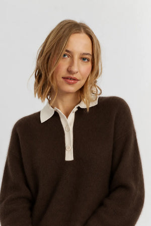 chocolate-pure-merino-polo-tee