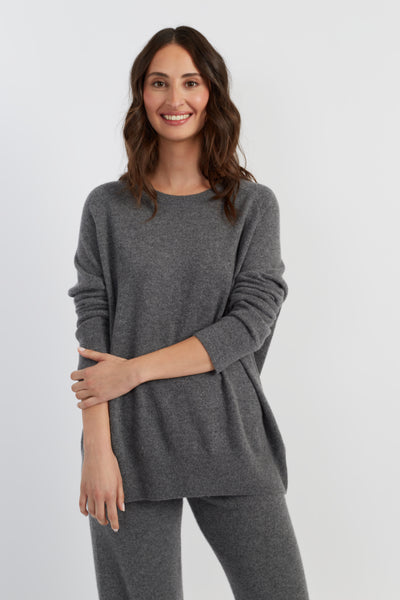 grey-melange-pure-cashmere-slouchy-sweater