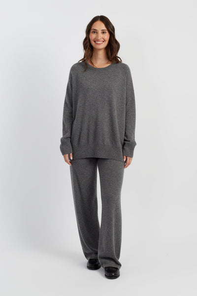 grey-melange-pure-cashmere-slouchy-sweater