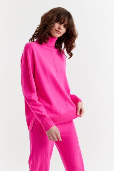 fuchsia-wool-cashmere-relaxed-rollneck-sweater