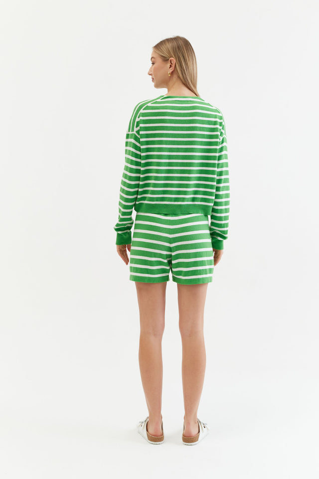 Green Cotton-Linen Summer Cardigan image 3
