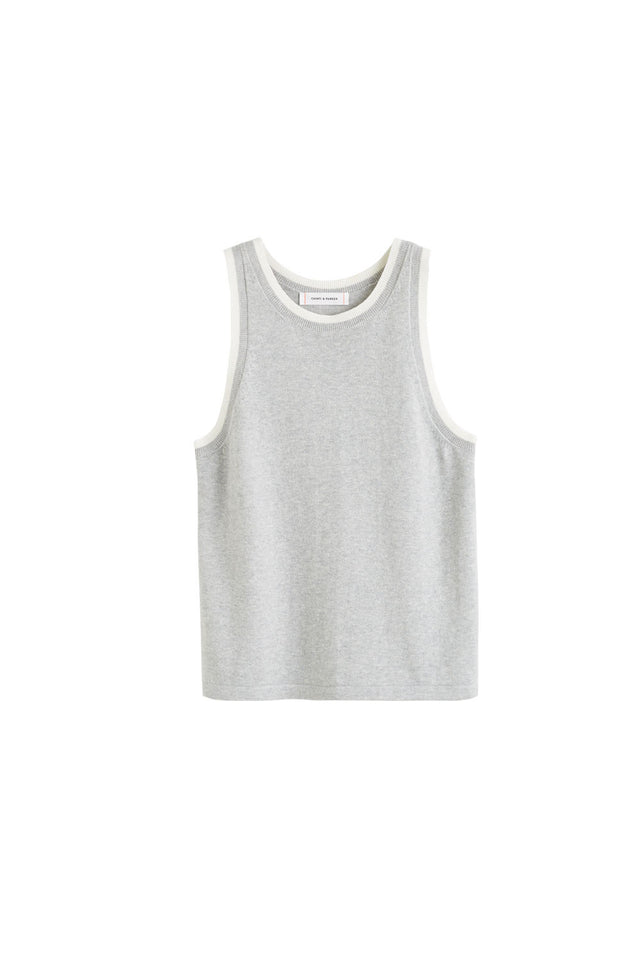 Grey Cotton-Linen Vest image 2