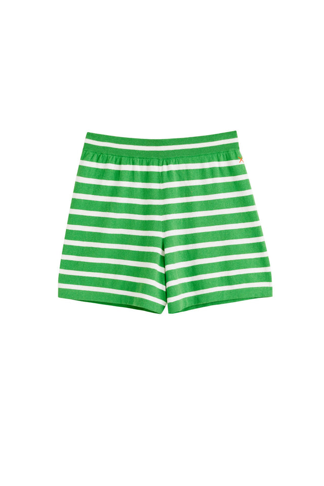 Green Cotton-Linen Shorts image 2