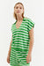 Green Cotton-Linen Breton Polo T-shirt