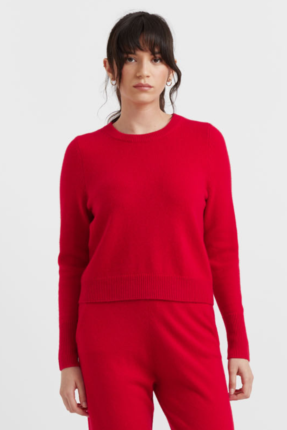 Red Cashmere Cropped Sweater – Chinti & Parker UK